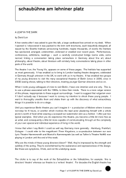 schaub&uuml;hne am lehniner platz