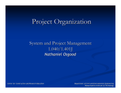 Project Organization