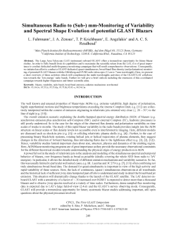 Simultaneous Radio to (Sub-) mm-Monitoring of Variability and