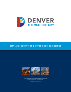 CITY AND COUNTY OF DENVER LOGO GUIDELINES