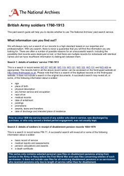 British Army soldiers 1760-1913