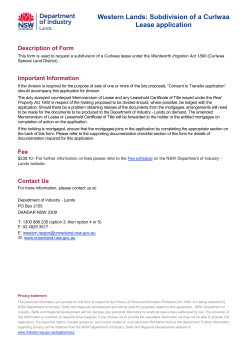 MS Word form template - Department of Industry