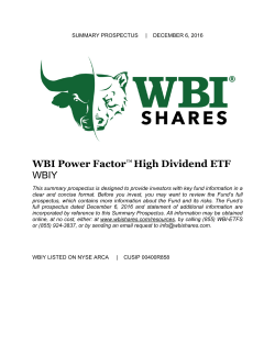 WBI Power Factor™ High Dividend ETF WBIY