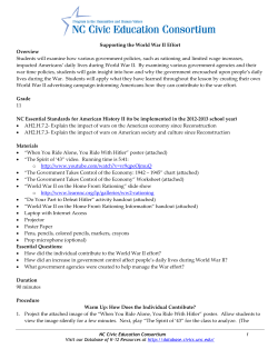 Supporting the World War II Effort - Database of K