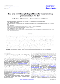 Near- and mid-IR morphology of the water maser emitting planetary