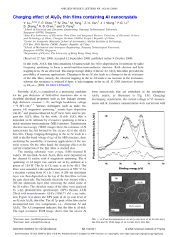 Charging effect of Al2O3 thin films containing Al