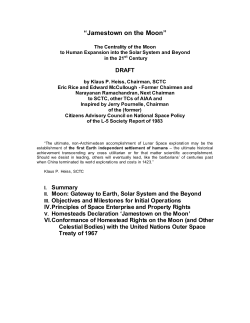 Jamestown on the Moon - Spudis Lunar Resources