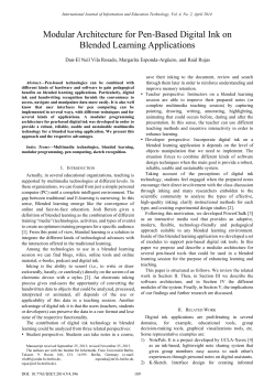 Modular Architecture for Pen-Based Digital Ink on Blended Learning