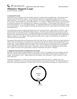 Miniature Magnetic Loops
