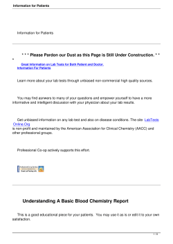 Information for Patients - Professional Co-op
