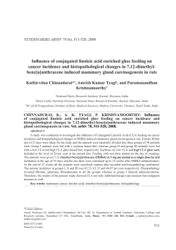 Influence of conjugated linoleic acid enriched ghee feeding on