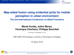 Map-aided fusion using evidential grids for mobile perception