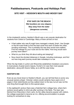 Heddons Mouth Site Visit