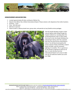 HOWLER MONKEY AND NATURE TRAIL Located approximately 28