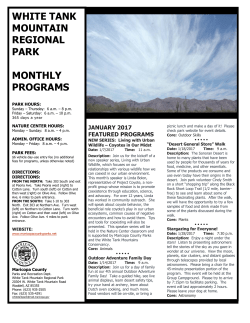 January - Maricopa County Parks