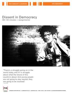 Dissent in Democracy