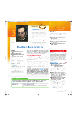 Revolts in Latin America