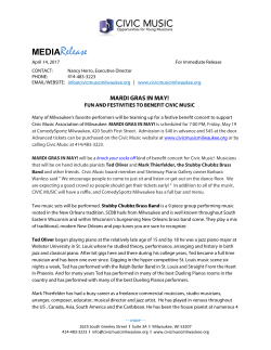 MARDI GRAS IN MAY! Set for May 19