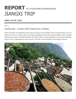 JIANGXI TRIP