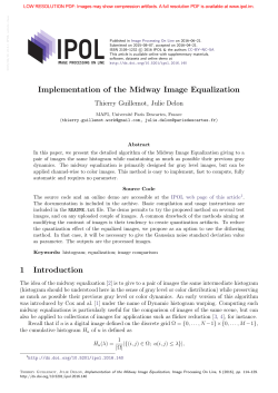 Implementation of the Midway Image Equalization
