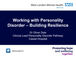 Personality Disorders Overview