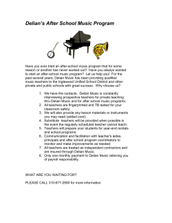 Delian`s After School Music Program