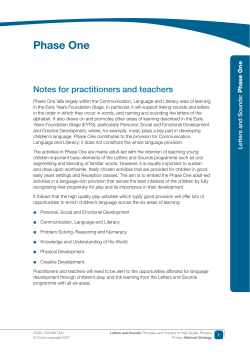 Letters and Sounds 1 - NSW Centre for Effective Reading
