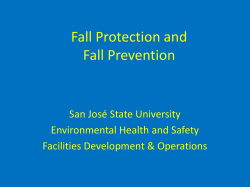 Fall Protection - San Jose State University