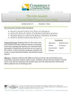 1 hour Next Generation Sunshine State Standards &bull; SC.2 E.7.1, SC