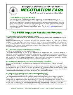 PERB Impasse - Evergreen School District