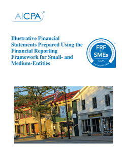 FRF for SMEs Illustrative Financial Statements for