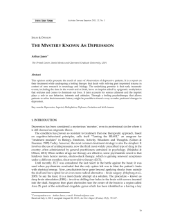 the mystery known as depression