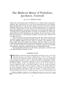 The Medieval Manor of Penhallam, Jacobstow, Cornwall