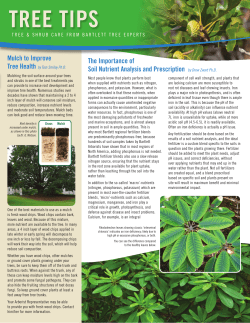 Bartlett Tree Tips - Spring 2015