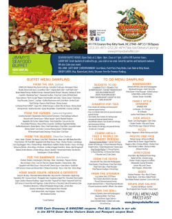 FOR FULL MENU AND PRICES VISIT