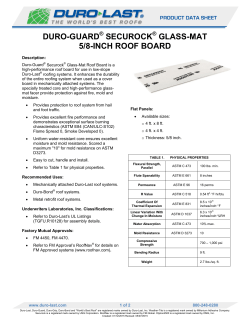 Securock &reg; Glass-Mat 5/8-Inch - Duro