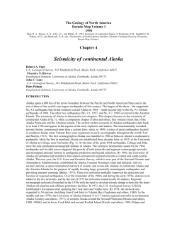 Seismicity of continental Alaska