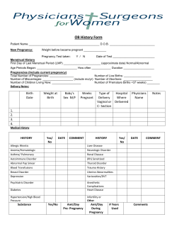 OB History Form