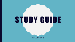 Study guide - North Mac Schools