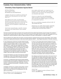 Gummy Bear Safety - University of Waterloo