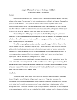 Analysis of Permeable Surfaces on the Campus of UC Davis