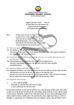 English Literature Notes - Std. 10 If Thou Must Love Me (Sonnet 14