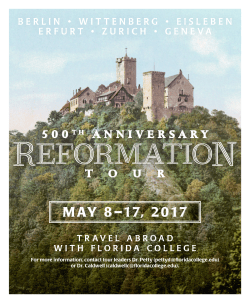 REFORMATION - Florida College
