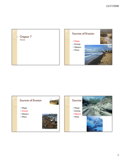 Chapter 7 - Erosion