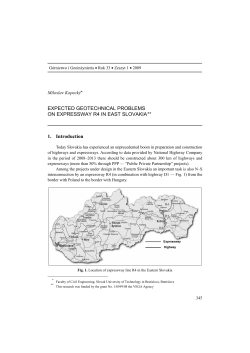 EXPECTED GEOTECHNICAL PROBLEMS ON EXPRESSWAY R4