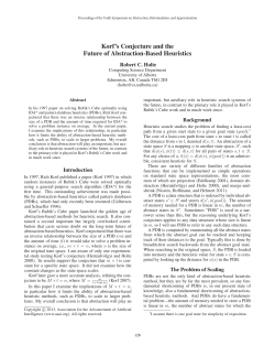 Korf`s Conjecture and the Future of Abstraction