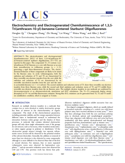 Electrochemistry and Electrogenerated