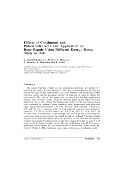 Effects of Continuous and Pulsed Infrared Laser