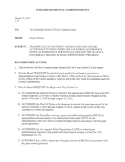 BPC #15-0086 - City of Los Angeles