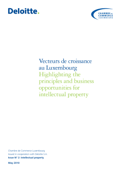 Vecteurs de croissance au Luxembourg Highlighting the principles